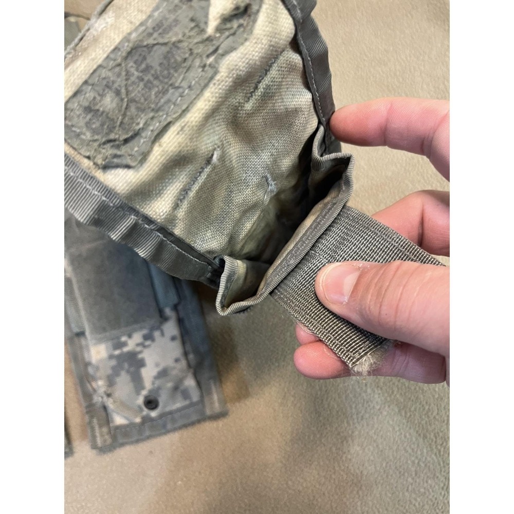 Set of 4 MOLLE Triple Magazine Pouch Dump Pouch Army Digital Camo - Picture 8 of 8